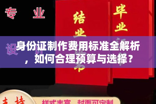 黑水身份证制作费用标准全解析，如何合理预算与选择？