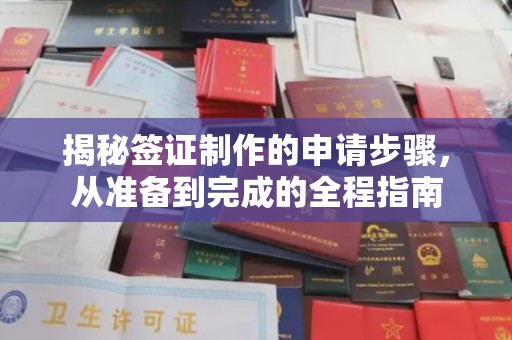 黑水揭秘签证制作的申请步骤，从准备到完成的全程指南