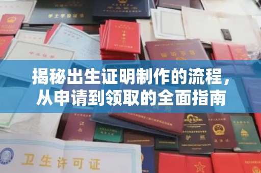 黑水揭秘出生证明制作的流程，从申请到领取的全面指南