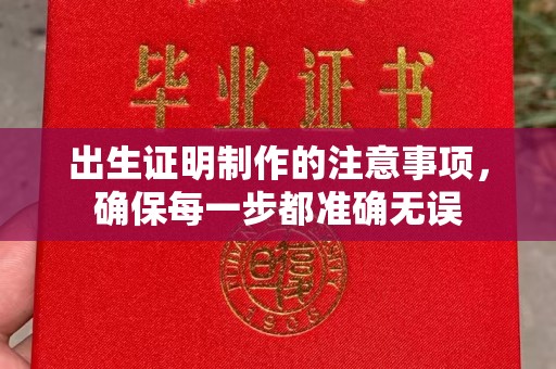 黑水出生证明制作的注意事项，确保每一步都准确无误